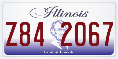 IL license plate Z842067