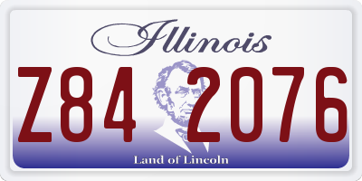 IL license plate Z842076