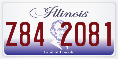 IL license plate Z842081