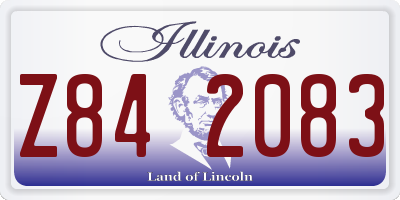 IL license plate Z842083