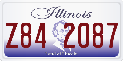 IL license plate Z842087