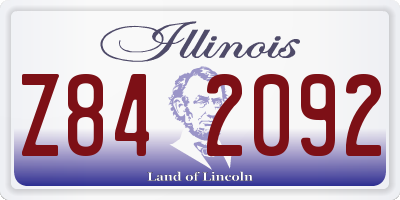 IL license plate Z842092