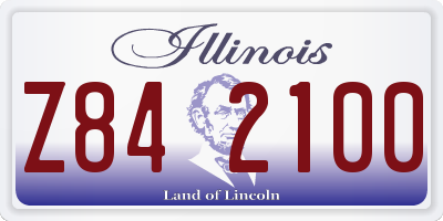 IL license plate Z842100