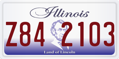 IL license plate Z842103