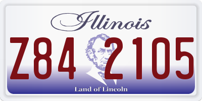 IL license plate Z842105