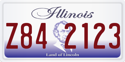 IL license plate Z842123