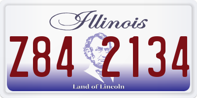 IL license plate Z842134