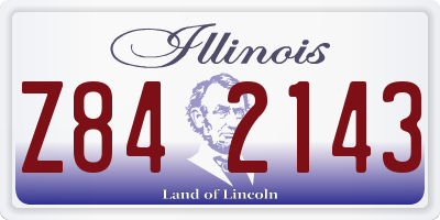 IL license plate Z842143