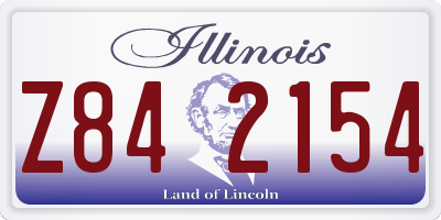 IL license plate Z842154