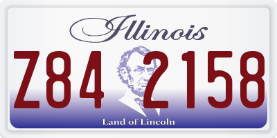 IL license plate Z842158