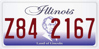 IL license plate Z842167