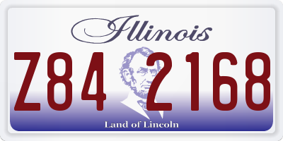 IL license plate Z842168