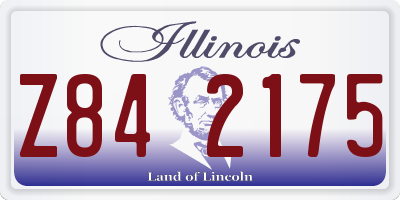 IL license plate Z842175