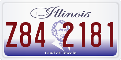 IL license plate Z842181