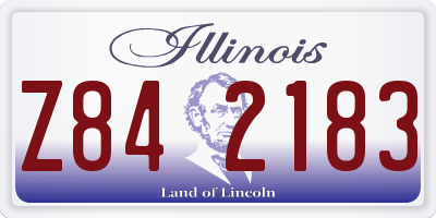 IL license plate Z842183