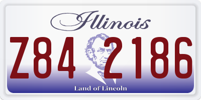 IL license plate Z842186
