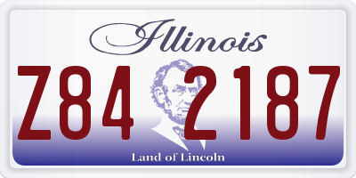 IL license plate Z842187