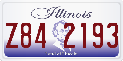 IL license plate Z842193