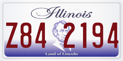 IL license plate Z842194
