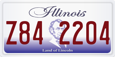 IL license plate Z842204