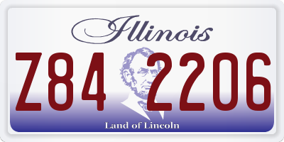 IL license plate Z842206