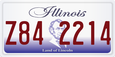 IL license plate Z842214