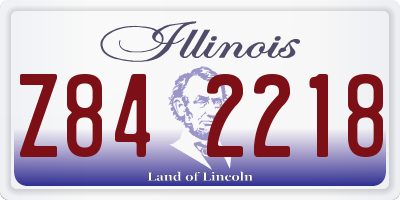 IL license plate Z842218