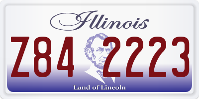 IL license plate Z842223