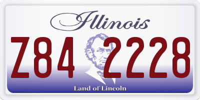IL license plate Z842228