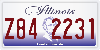 IL license plate Z842231
