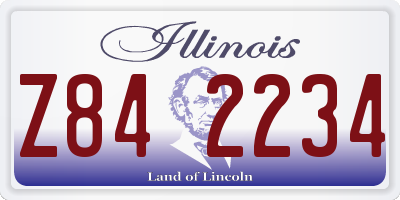 IL license plate Z842234
