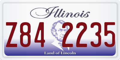 IL license plate Z842235