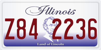 IL license plate Z842236