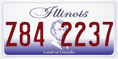 IL license plate Z842237