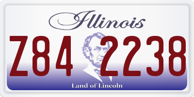 IL license plate Z842238