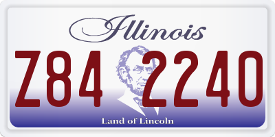 IL license plate Z842240