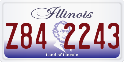 IL license plate Z842243