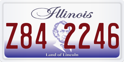 IL license plate Z842246