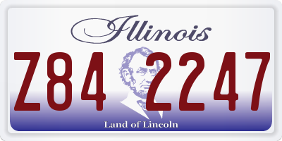 IL license plate Z842247