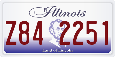 IL license plate Z842251