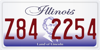 IL license plate Z842254