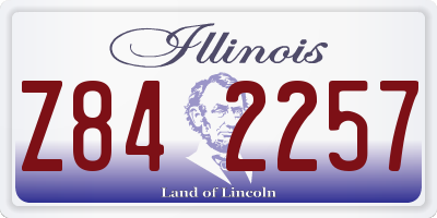 IL license plate Z842257