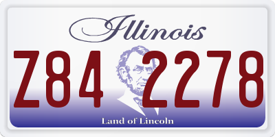 IL license plate Z842278