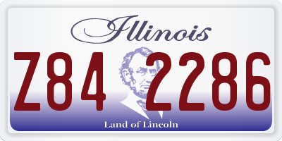 IL license plate Z842286