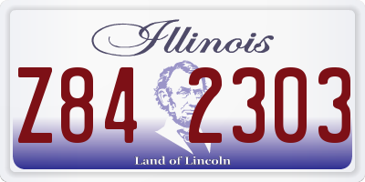 IL license plate Z842303