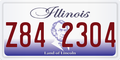 IL license plate Z842304