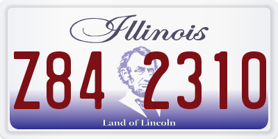 IL license plate Z842310