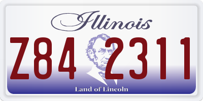 IL license plate Z842311