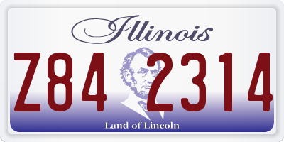 IL license plate Z842314