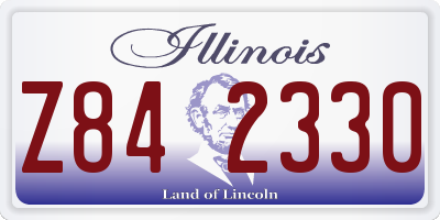IL license plate Z842330